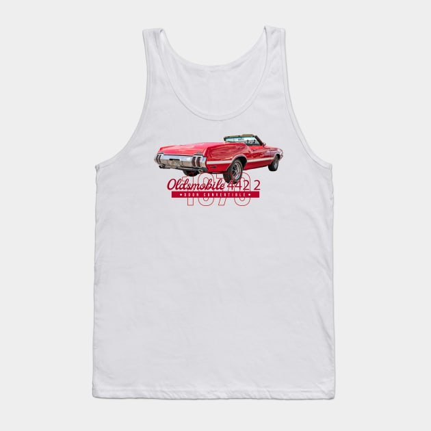 1970 Oldsmobile 442 2 Door Convertible Tank Top by Gestalt Imagery